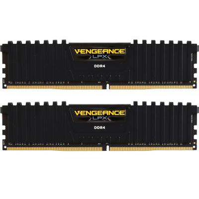 Модуль пам'яті для комп'ютера DDR4 16GB (2x8GB) 3200 MHz Vengeance LPX Black Corsair (CMK16GX4M2B3200C16)