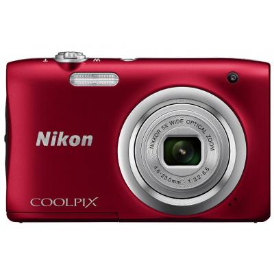 Цифровий фотоапарат Nikon Coolpix A100 Red (VNA972E1)