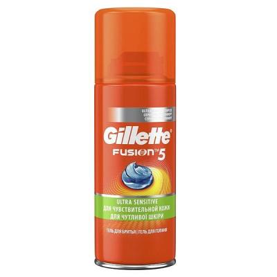 Гель для гоління Gillette FUSION Ultra Sensitive Skin, 75мл (7702018464913)