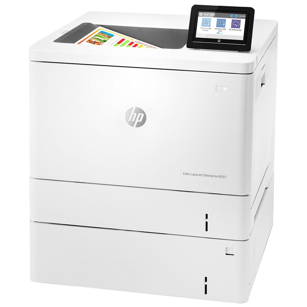 Лазерний принтер HP Color LaserJet Enterprise M555x (7ZU79A)