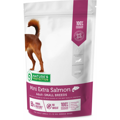 Сухий корм для собак Nature's Protection Mini extra Salmon Adult Small breeds 500 г (NPS45736)