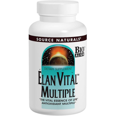 Мультивітамін Source Naturals Мультивітаміни, Elan Vital Multiple, 90 таблеток (SNS-00060)