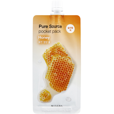 Маска для обличчя Missha Pure Source Pocket Pack Honey Нічна з медом 10 мл (8806185781817)