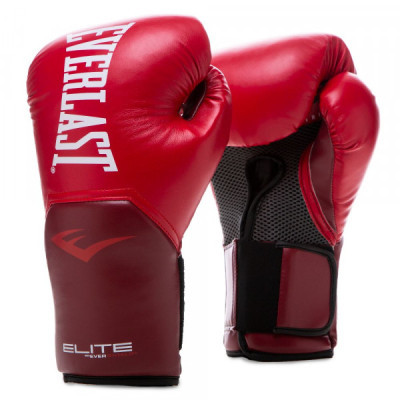 Боксерські рукавички Everlast Elite Training Gloves 870282-70-4 червоний 12 oz (009283608828)