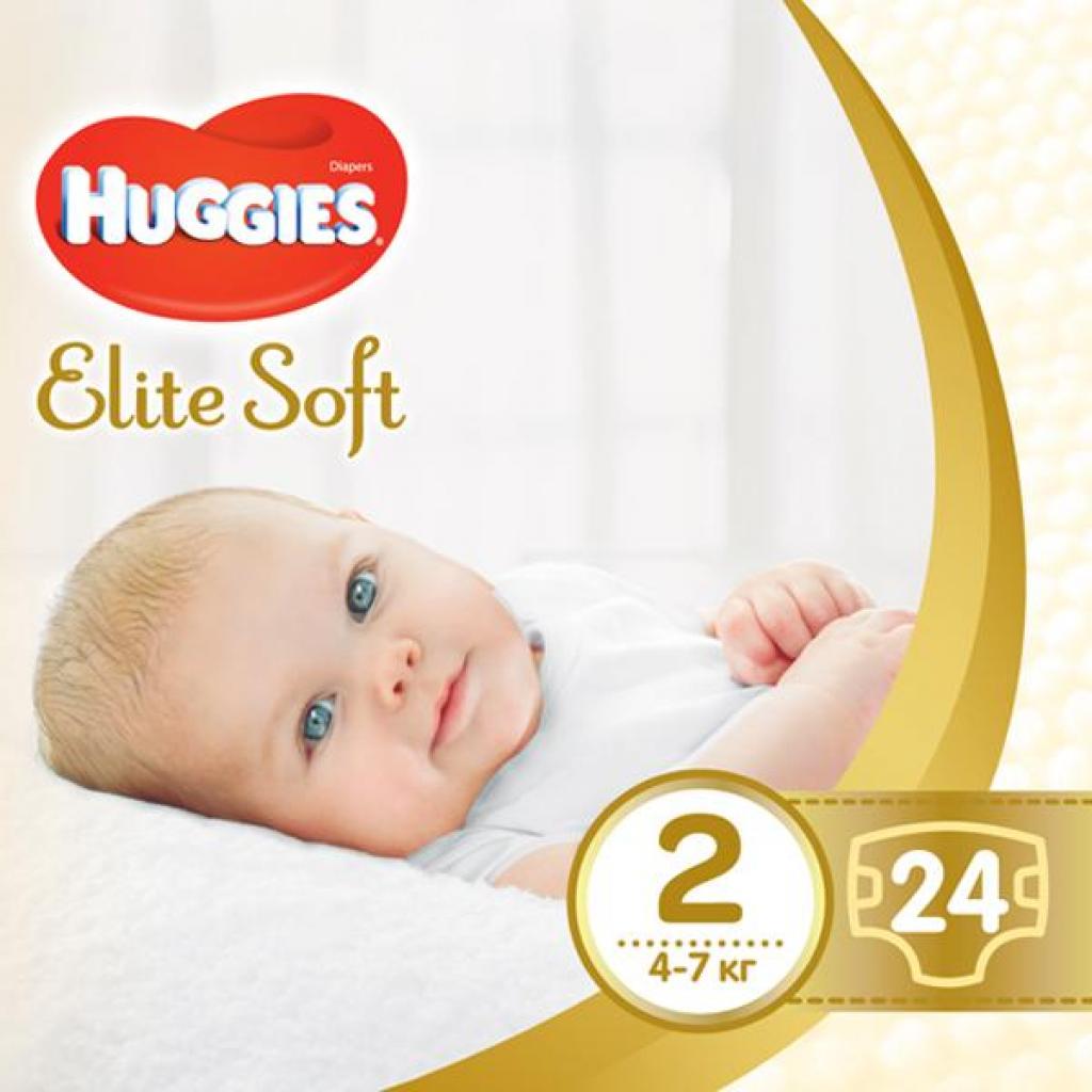 Підгузок Huggies Elite Soft 2 Conv (4-7 кг) 24 шт (5029053564906)