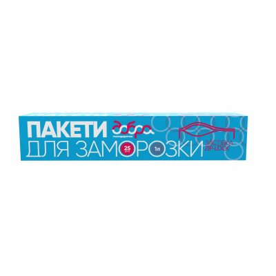 Пакети з застібкою Добра Господарочка для заморозки 1 л 25 шт. (4820086521154)