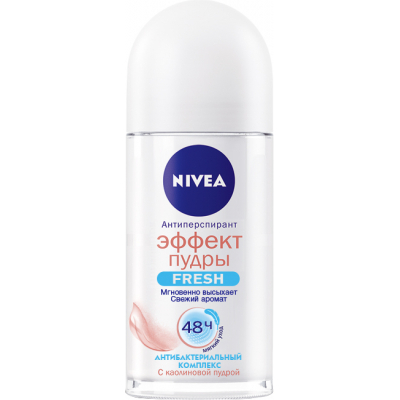 Антиперспірант Nivea Ефект Пудри Fresh кульковий 50 мл (4005900535566)