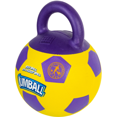 Іграшка для собак GiGwi Ball М'яч футбольний з ручкою 26 см (75366)