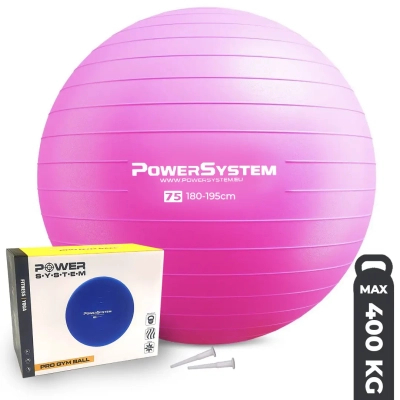 М'яч для фітнесу Power System PS-4013 Pro Gymball 75 cm Pink (4013PI-0)