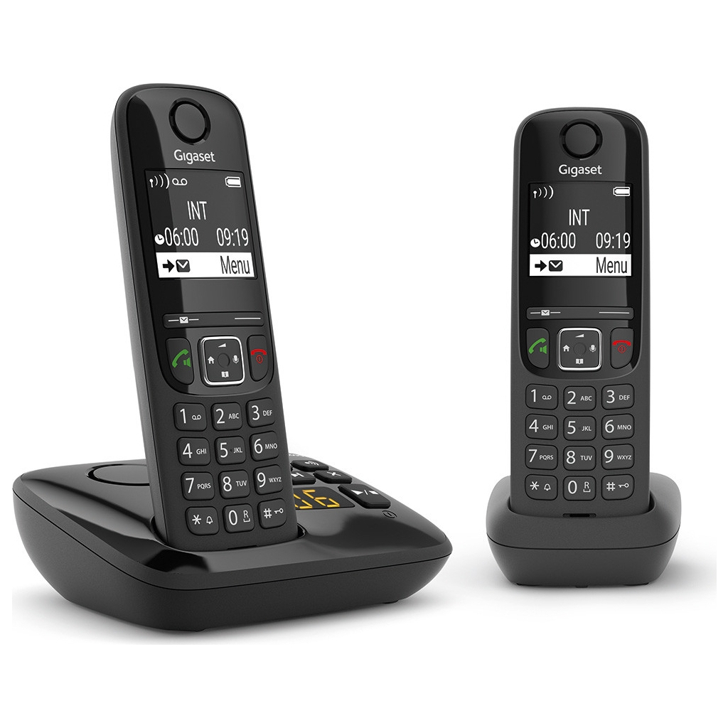 Телефон DECT Gigaset AS690 AM DUO Black (L36852H2836S301)