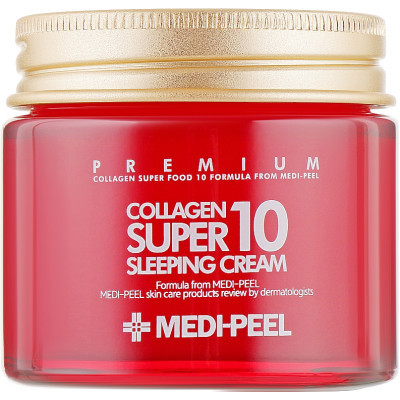 Крем для обличчя Medi-Peel Collagen Super10 Sleeping Cream Омолоджувальний нічний з колагеном 70 мл (8809409342382)