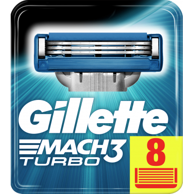 Змінні касети Gillette Mach 3 Turbo 8 шт (3014260331320)