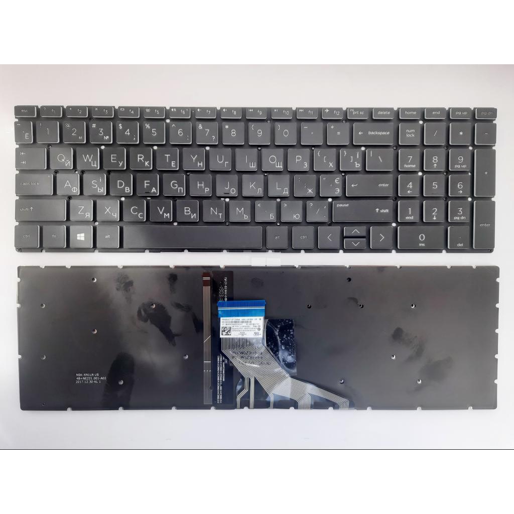 Клавіатура ноутбука HP Pavilion 15-DA; 250/255 G7 черная,подсв (A46126)