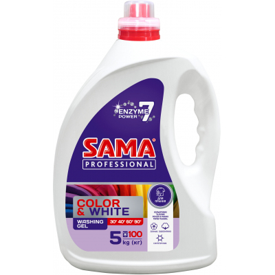 Гель для прання Sama Professional Color & White 5 л (4820020268824)