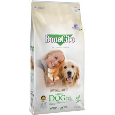 Сухий корм для собак BonaCibo Adult Dog Lamb&Rice 15 кг (BC405789)