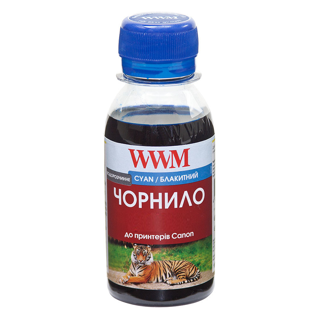 Чорнило WWM Canon/HP/Lexmark 1000г Cyan Water-soluble (U06/C-4)