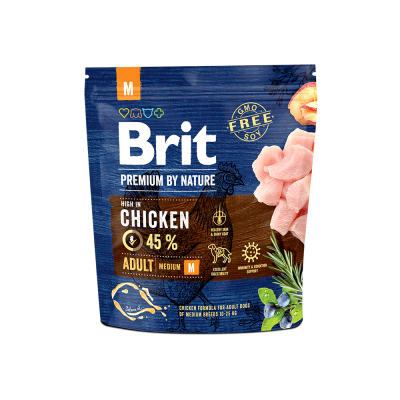 Сухий корм для собак Brit Premium Dog Adult M 1 кг (8595602526345)