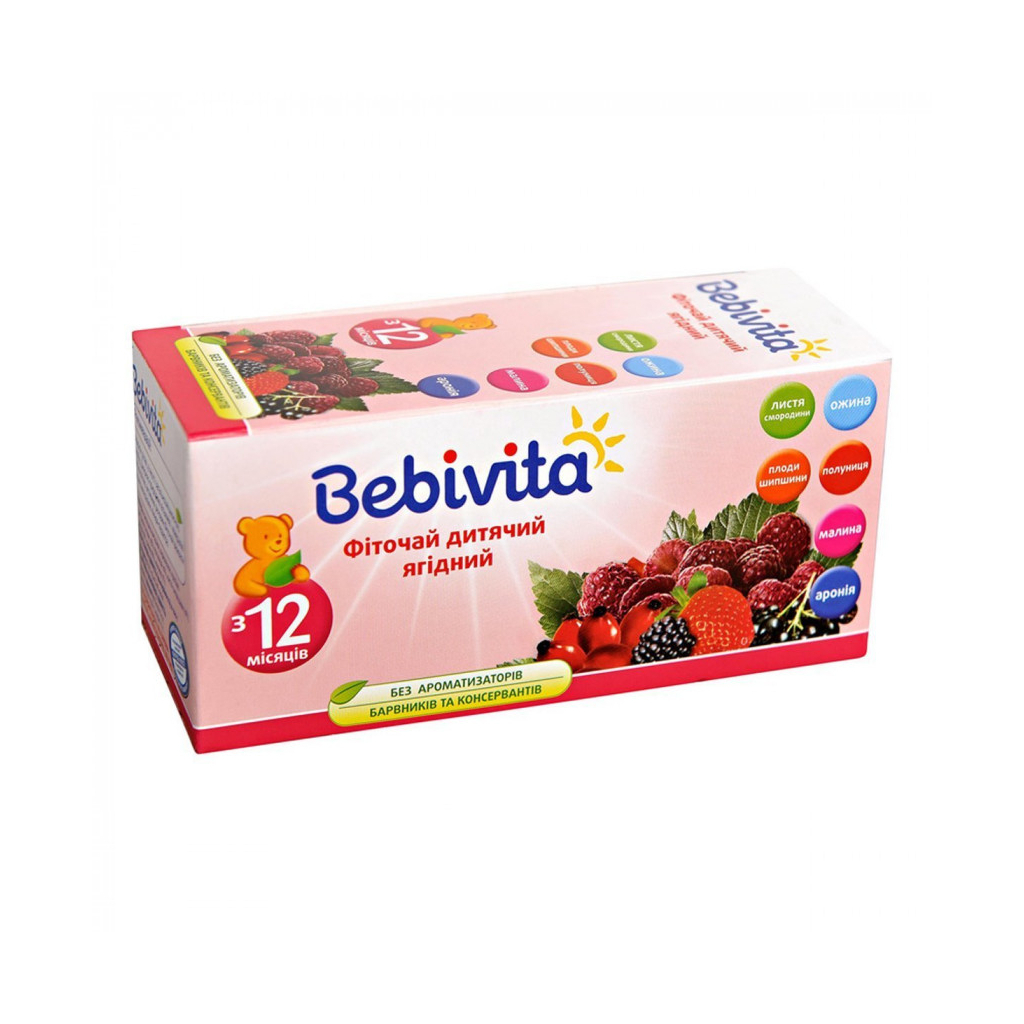 Дитячий чай Bebivita ягідний, 30 г (4820025490763)