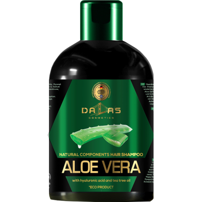 Шампунь Dalas Aloe Vera з гіалуроновою кислотою, натуральним соком алое й олією чайного дерева 1000 г (4260637729200)