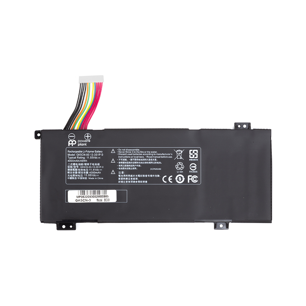 Акумулятор до ноутбука HASEE F117-B (GK5CN) 11.55V 4000mAh PowerPlant (NB400140)