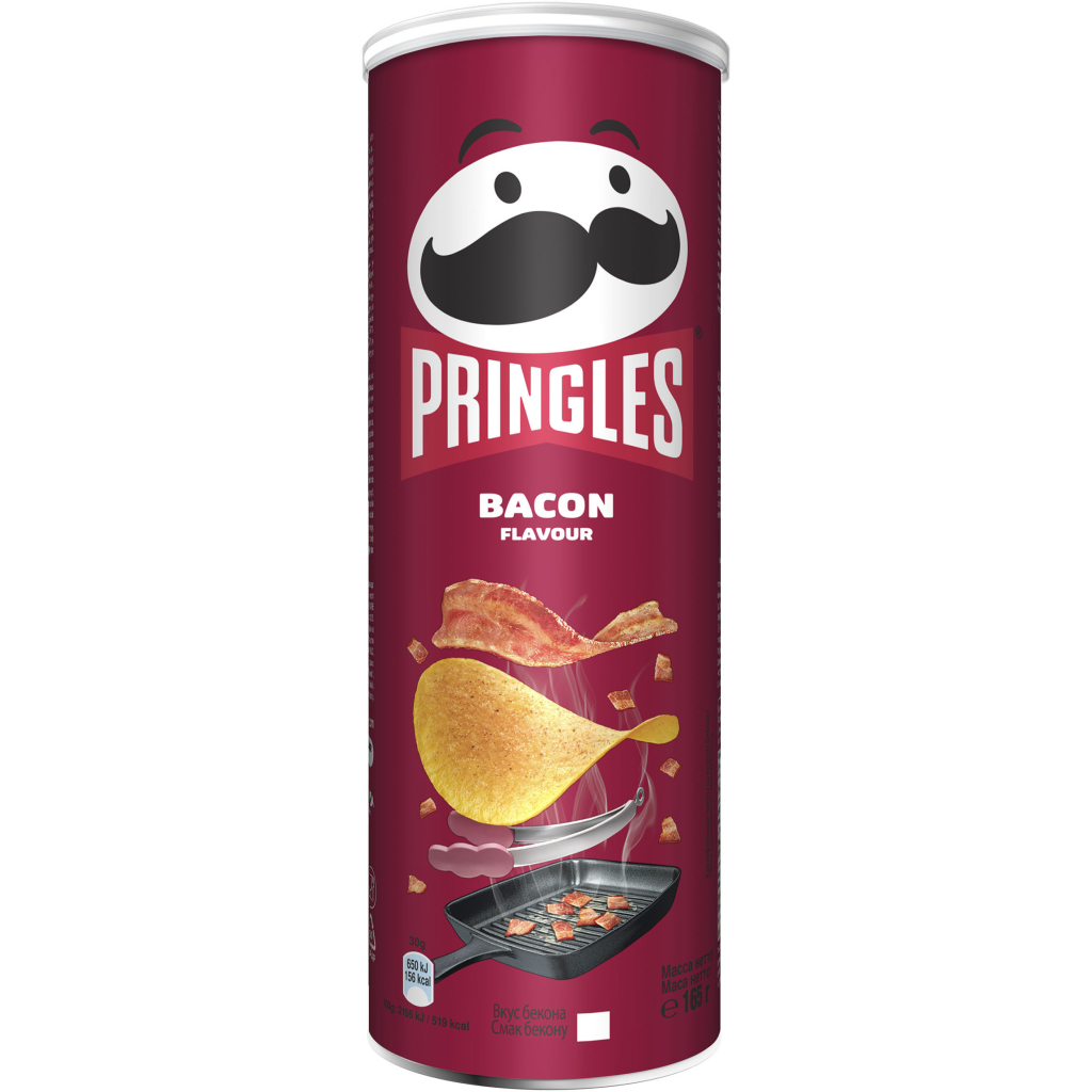 Чіпси Pringles Bacon Бекон 165 г (5053990161690)