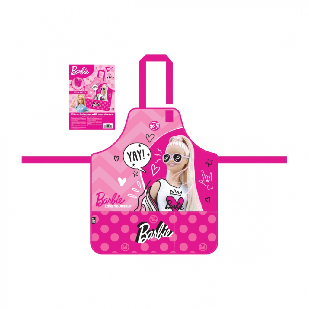 Фартух для творчості Yes Barbie з нарукавниками (310865)