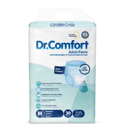 Підгузки для дорослих Dr.Comfort Medium 70-120 см 30 шт (8680131205608)