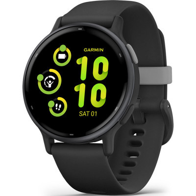 Смарт-годинник Garmin vivoactive 5, Black/Slate, GPS (010-02862-10)