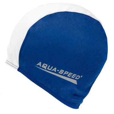 Шапка для плавання Aqua Speed Polyester Cap 091-15 5764 синій, білий Уні OSFM (5908217657640)