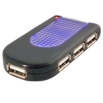 Концентратор Belkin USB Lighted Travel Hub (F5U034ERBLK)