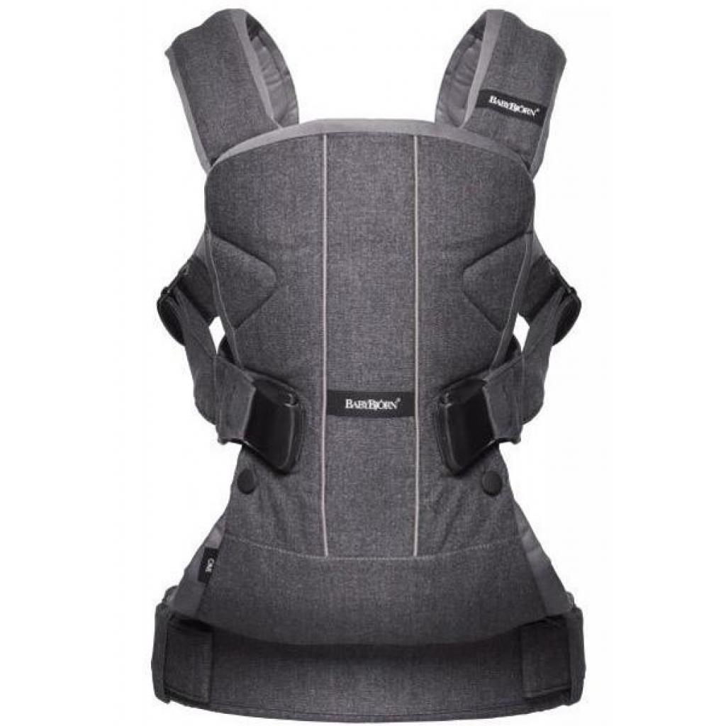 Рюкзак-переноска Baby Bjorn Baby Carrier One Cotton Mix Denim grey (98094)