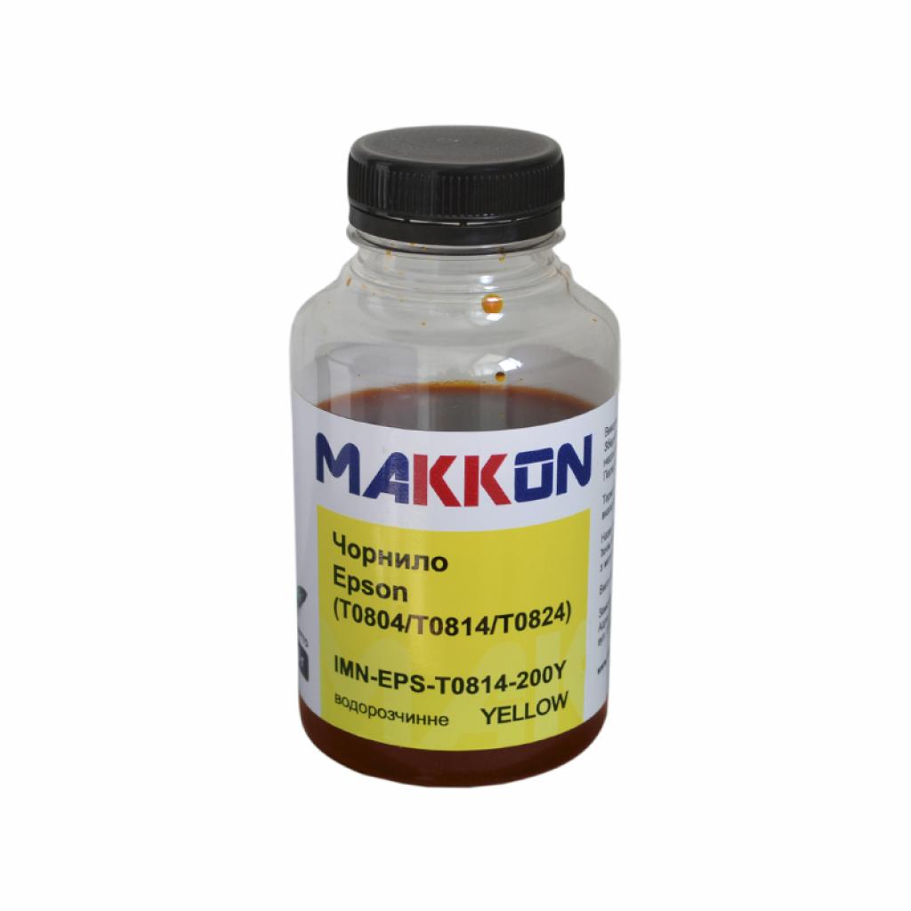 Чорнило Makkon Epson T0804/T0814/T0824 200г yellow (IMN-EPS-T0814-200Y)