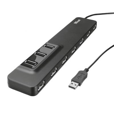 Концентратор Trust Oila 10 Port USB 2.0 - black (20575_TRUST)