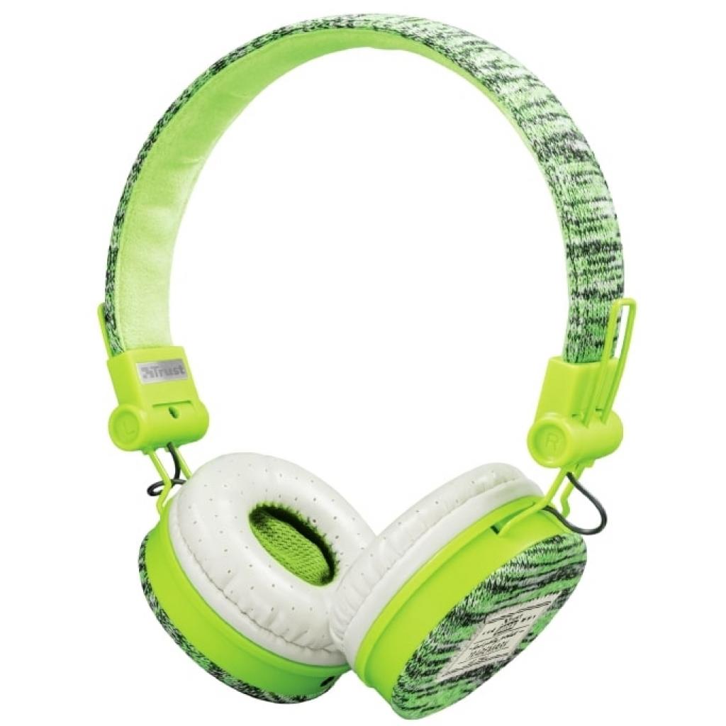 Навушники Trust Fyber On-Ear Mic Sports Green (22646)