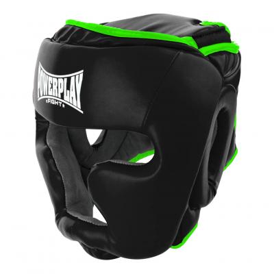 Боксерський шолом PowerPlay 3068 S Black/Green (PP_3068_S_Black/Green)