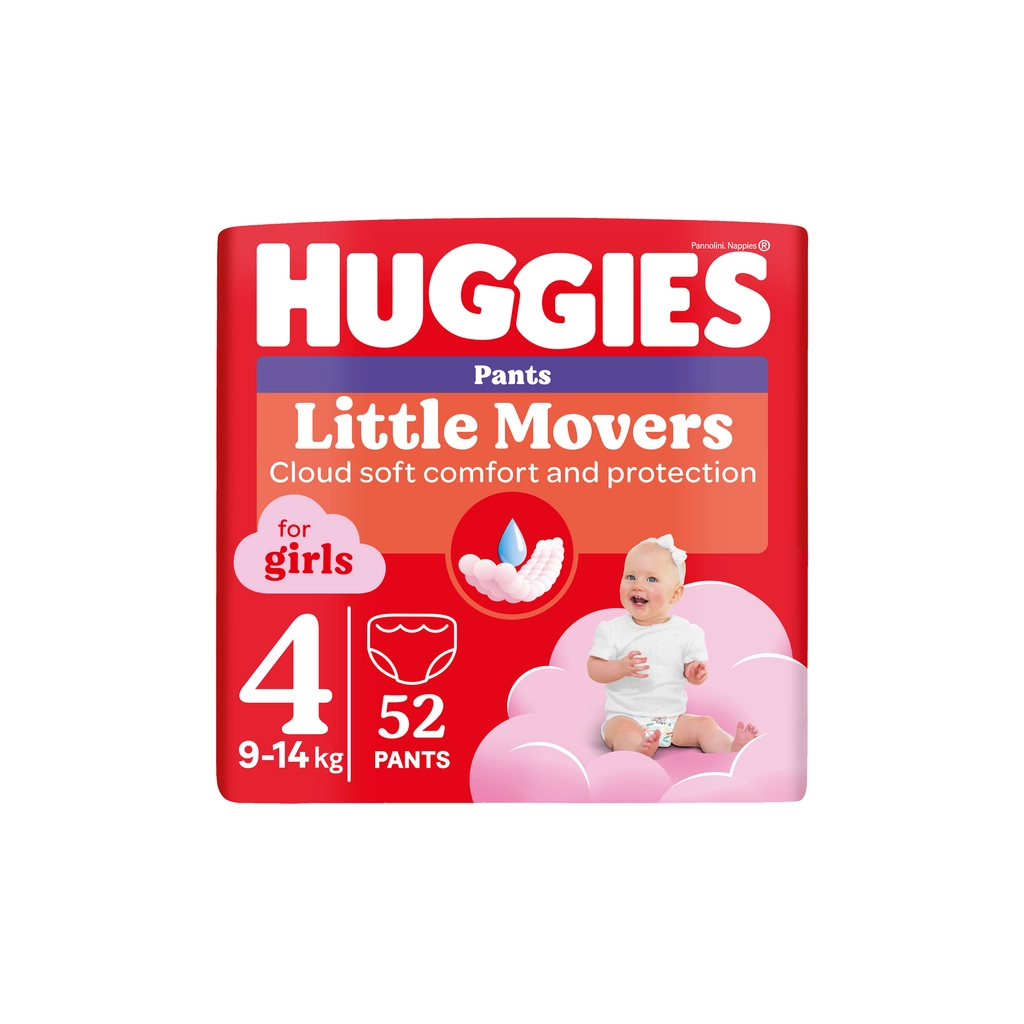 Підгузок Huggies Pants 4 Mega (9-14 кг) для дівчаток 52 шт (5029053547541)