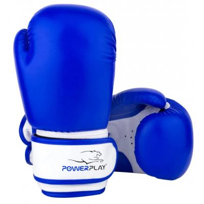 Боксерські рукавички PowerPlay 3004 JR 8oz Blue/White (PP_3004JR_8oz_Blue/White)