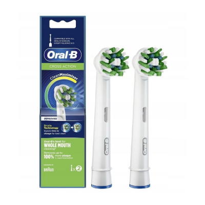 Насадка для зубної щітки Oral-B Cross Action EB50RB CleanMaximiser (2)