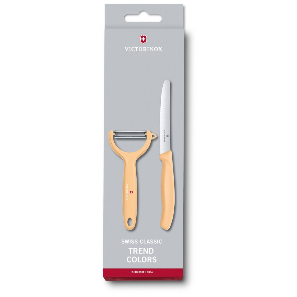 Набір ножів Victorinox SwissClassic Paring Set Tomato and Kiwi Light Orange (6.7116.23L92)