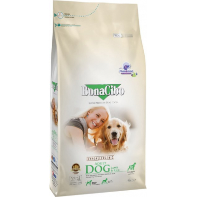 Сухий корм для собак BonaCibo Adult Dog Lamb&Rice 4 кг (BC406168)