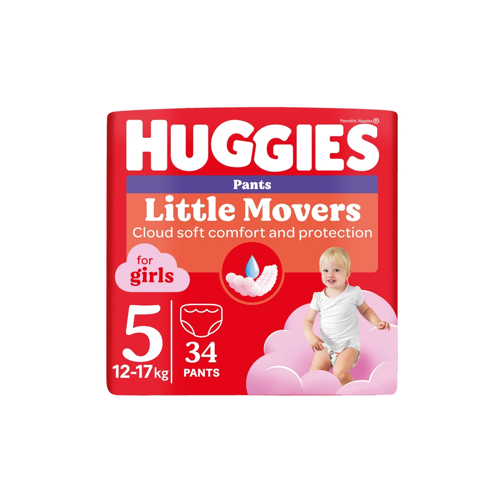 Підгузок Huggies Pants 5 Jumbo (12-17 кг) для дівчаток 34 шт (5029053564272)