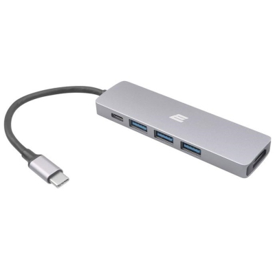 Концентратор 2E USB-C Slim Aluminum Multi-Port 5in1 (2EW-2731)