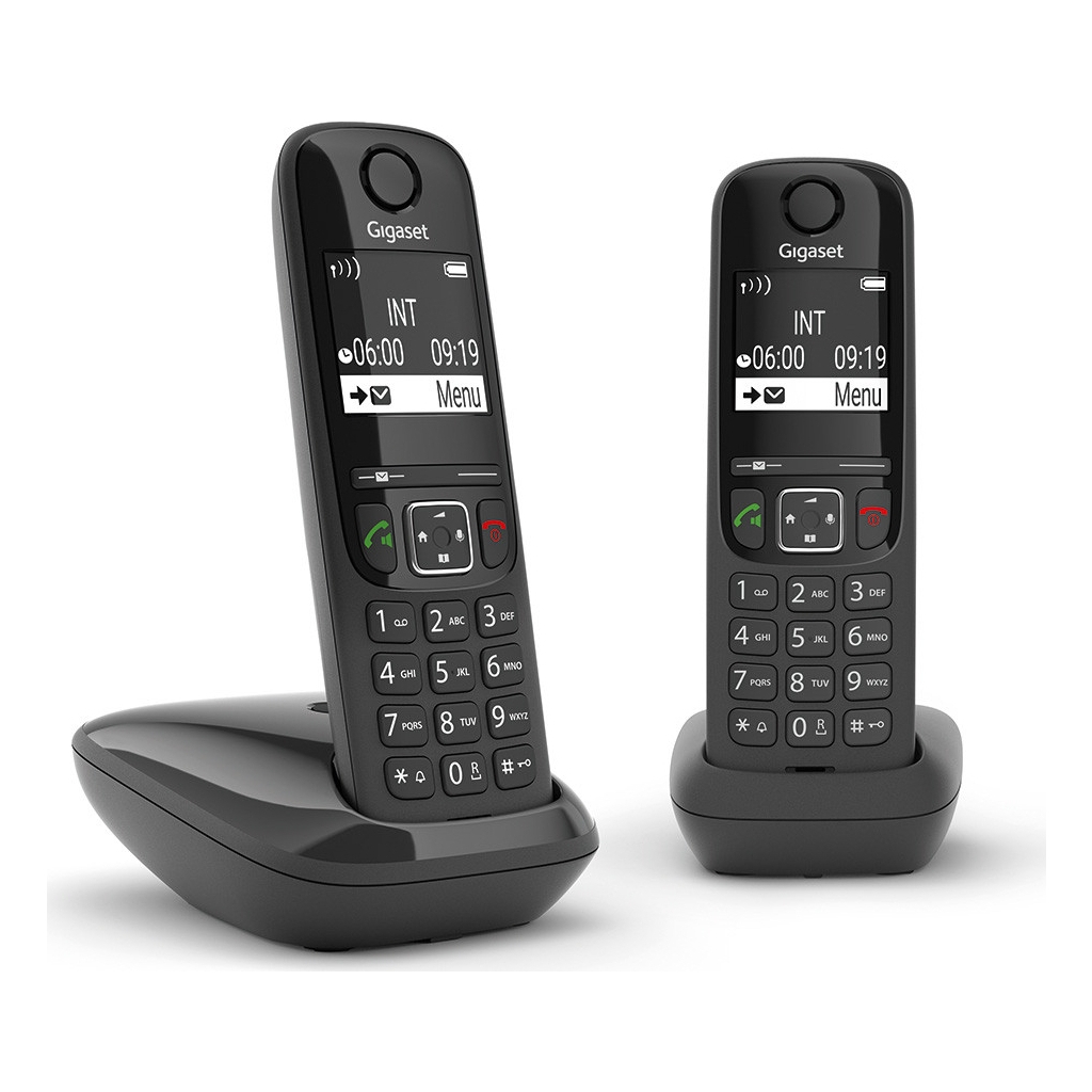 Телефон DECT Gigaset AS690 DUO Black (L36852H2816S301)