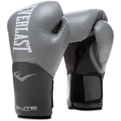 Боксерські рукавички Everlast Elite Training Gloves 870282-70-12 сірий 12 oz (009283609023)