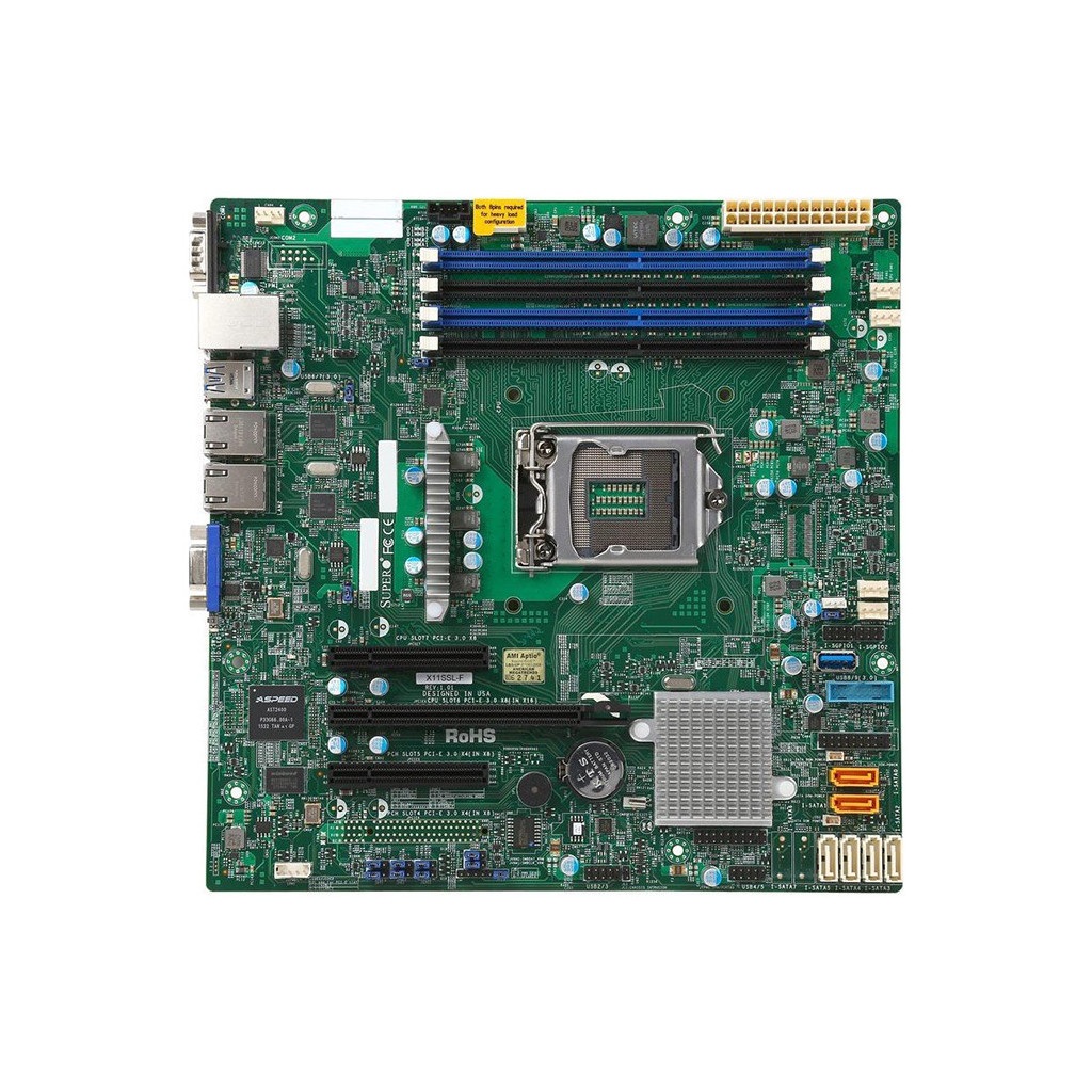 Серверна материнська плата Supermicro SERVER MB C262 MATX/MBD-X13SCL-F-O (MBD-X13SCL-F-O)