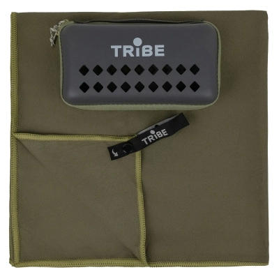 Туристичний рушник Tribe з мікрофібри в чохлі Pocket Towel 50х100 M Army-green (T-LC-0001-M-army-green)