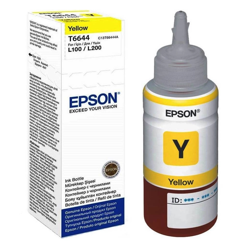 Контейнер з чорнилом Epson L100/L200 yellow (70мл) (C13T66444A)