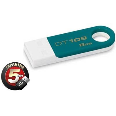 USB флеш накопичувач 8Gb DataTraveler 109 teal Kingston (DT109T/8GB)