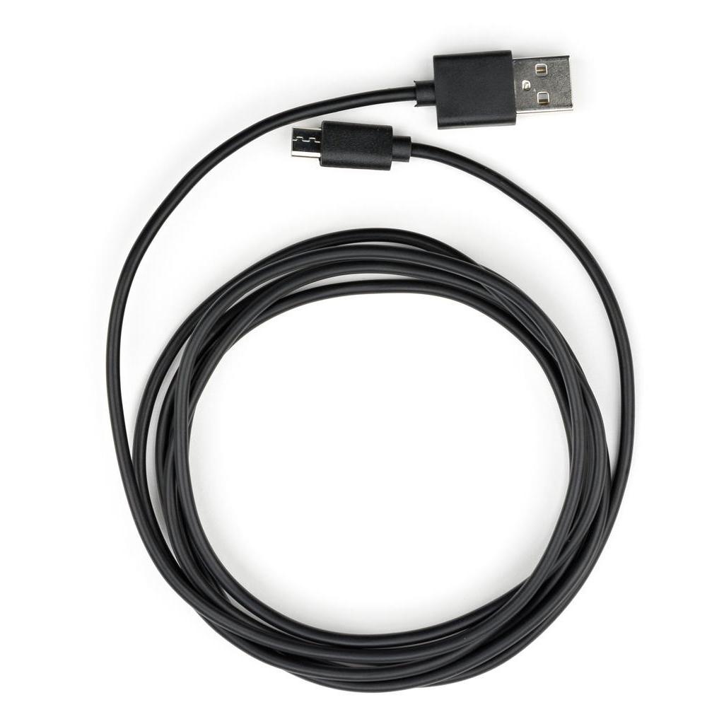 Дата кабель USB 2.0 AM to Micro 5P PVC 1.8m black Vinga (VCPDCM1.8BK)