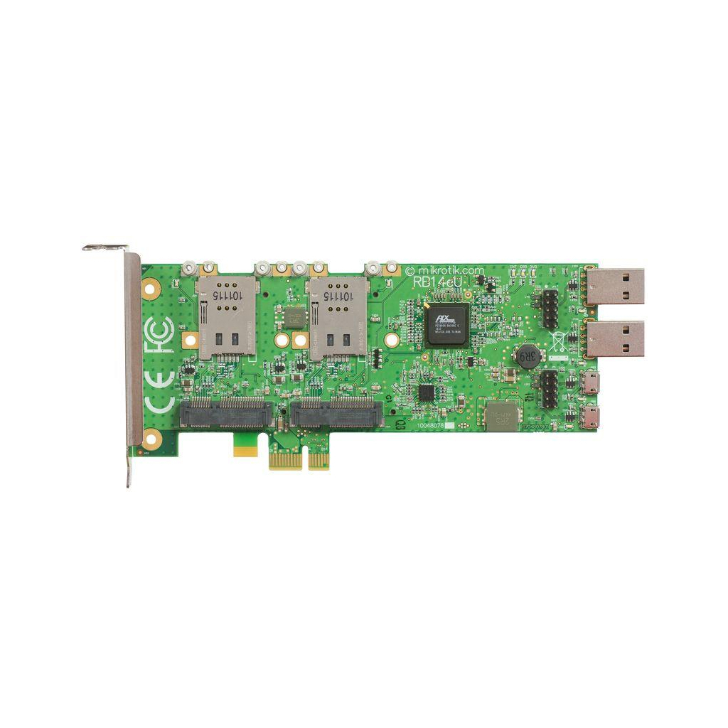 Контролер Mikrotik RB14EU/PCIE to 4x 3G miniPCIE (RB14EU)